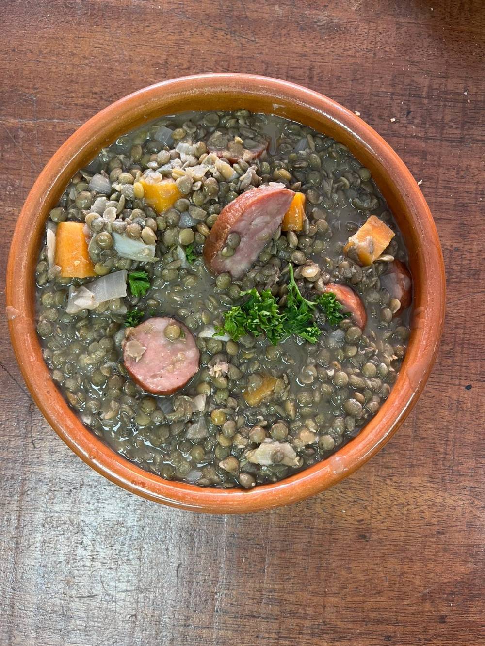 Saucisse lentilles